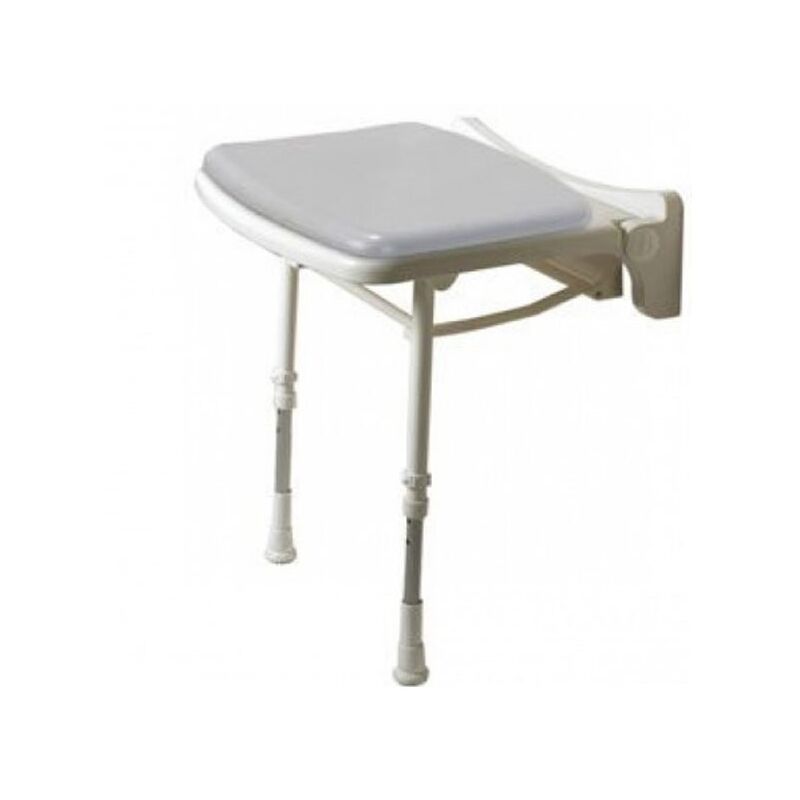 2000 Series Standard Fold Up Shower Seat - Grey Padded - AKW