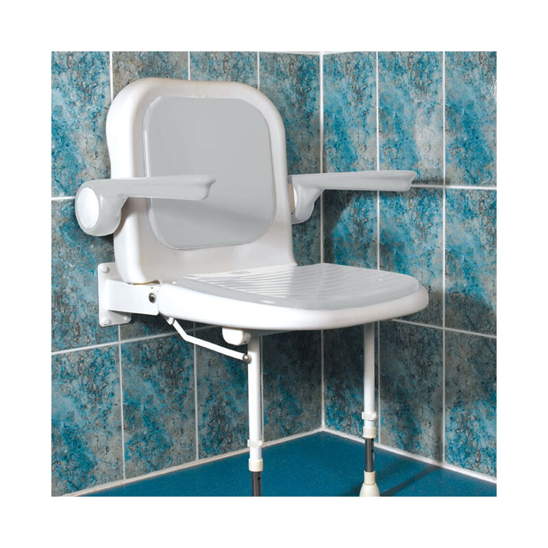 Akw - 4000 Series Standard Fold Up Shower Seat Unpadded Seat And Back ...