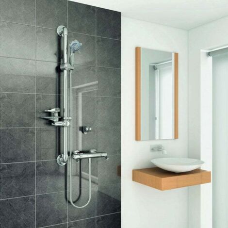 AKW Arka Care Thermostatic Bar Mixer Shower with Shower Kit