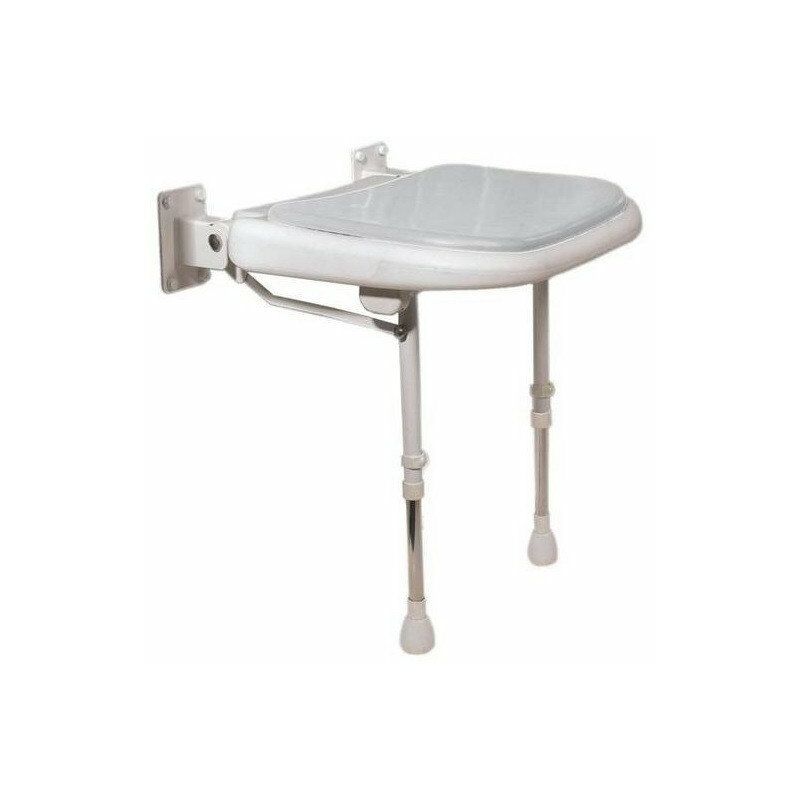 

Asiento de ducha tapizado plegable de color gris Serie 4000 (Accesibilidad especial) - AKW