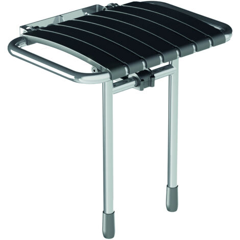 AKW Bama Slatted Compact Fold Up Seat - Grey