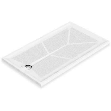 AKW Braddan Anti-Slip GRP Rectangular Shower Tray 1200mm x 650mm