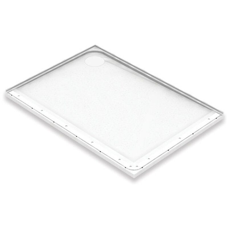 AKW Mullen Rectangular Shower Tray with Gravity Waste 1200mm x 700mm - Left Handed