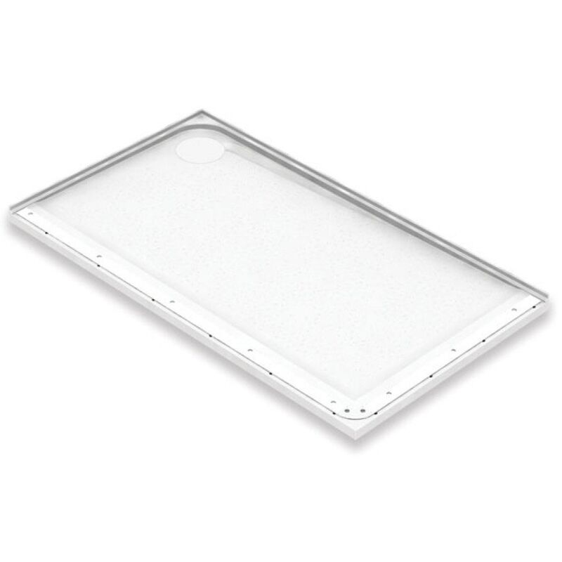 Mullen Rectangular Shower Tray with Gravity Waste 1420mm x 700mm - Left Handed - AKW