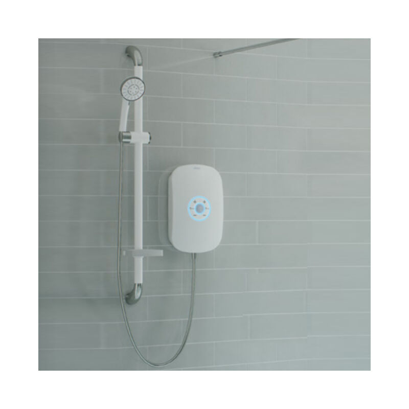 Smartcare Plus White Electric Shower With Kit And M11 Pump + Pw50 Waste