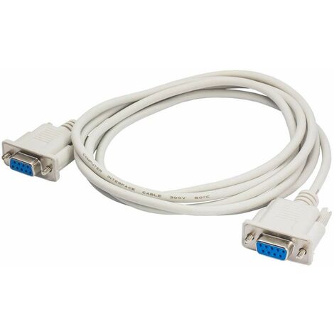 AKYGA AK-CO-04 RS-232 - Cavo Adattatore DB9 D-Sub a 9 Poli, da Femmina a Femmina, 2 m