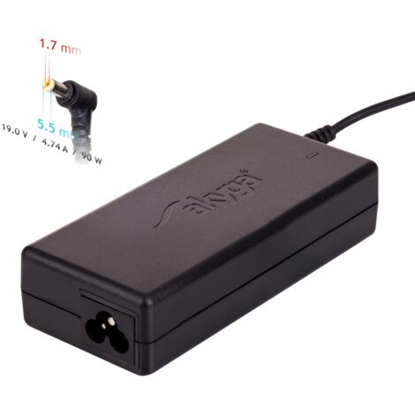 Akyga AK-ND-12 Ersatz-Netzteil Ladegerät Adapter Ladekabel für Acer Notebook / 19 V / 4,74 A / 90 W / 5.5 x 1.7 mm