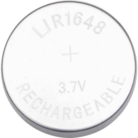 Akyga AKY1964 Pile bouton rechargeable LIR 1648 Li-Ion 80 mAh 3.7 V 1 pc(s) W310243