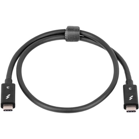 Akyga Câble USB Fiche mâle Thunderbolt, Fiche mâle Thunderbolt 0.50 m noir AK-USB-33 C832042