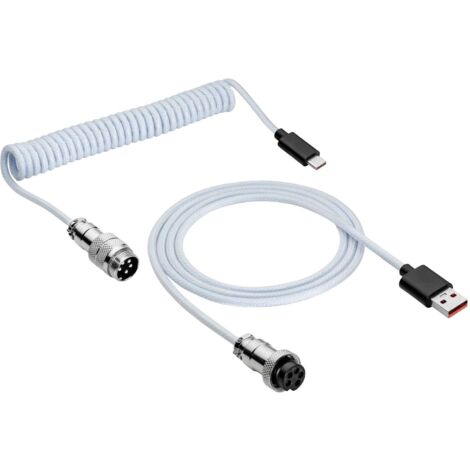 Akyga Câble USB USB 2.0 USB-C® mâle, USB-A mâle 3.00 m blanc AK-USB-48 Q245793