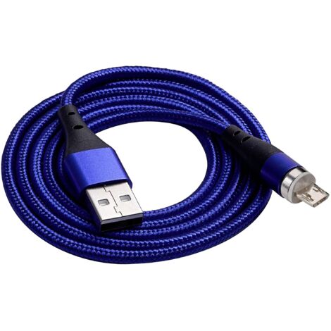 Akyga Câble USB USB-A mâle, USB-Micro-B mâle 1.00 m bleu AK-USB-47 V130723
