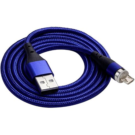 Akyga Câble USB USB-A mâle, USB-Micro-B mâle 1.00 m bleu AK-USB-47 V130723