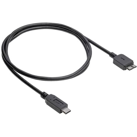 Akyga Câble USB USB-Micro-B 3.0 mâle, USB-C® mâle 1.0 m noir AK-USB-44