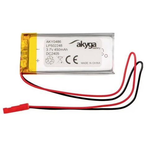 Akyga LP502248 Pack de piles rechargeables x batterie spéciale LiPo 3.7 V 450 mAh Y636233