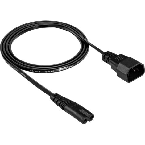 Akyga Strom Anschlusskabel  1.5 m Schwarz