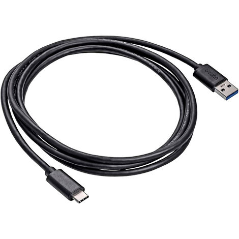Akyga USB-Kabel   USB-A Stecker, USB-C® Stecker 1.80 m Schwarz  AK-USB-29