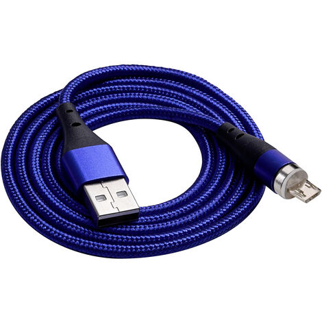 Akyga USB-Kabel   USB-A Stecker, USB-Micro-B Stecker 1.00 m Blau  AK-USB-47