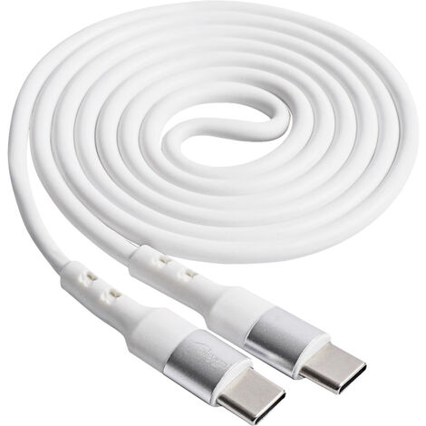 Akyga USB-Kabel   USB-C® Stecker, USB-C® Stecker 1.00 m Weiß  AK-USB-40