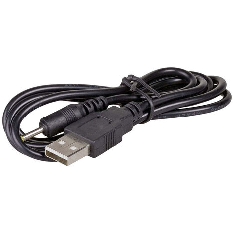 Akyga USB-Ladekabel   DC Stecker 2,5 mm 0.80 m Schwarz  AK-DC-02