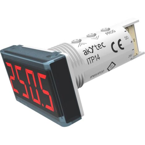 akYtec ITP14 Strumento di misura digitale da pannello Indicatore del processo universale ITP14 (rosso)