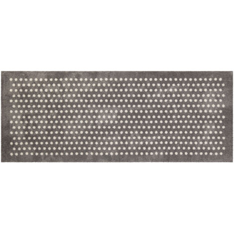 Akzente FEEL Feel-Small Dots Fußmatte, 80x200 cm, Polyester, Latex, kuschlig weich, rutschfest, waschbar, PVC-frei, für Bad und Fußbodenheizung[2][3].