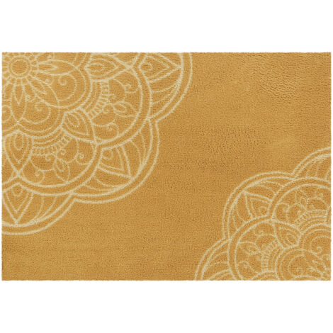 Akzente FEEL Mandala Harmony Fußmatte 70x100cm, Polyester, Latex, rutschfest, kuschelig, Made in EU