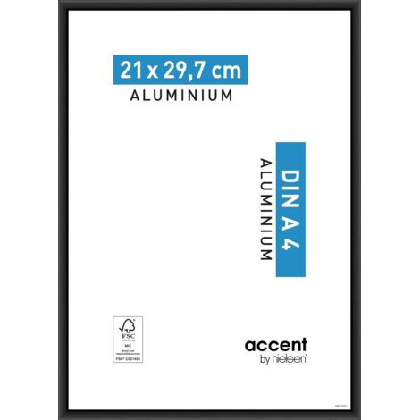 Akzentrahmen, 21 x 29,7 cm, schwarz NIELSEN