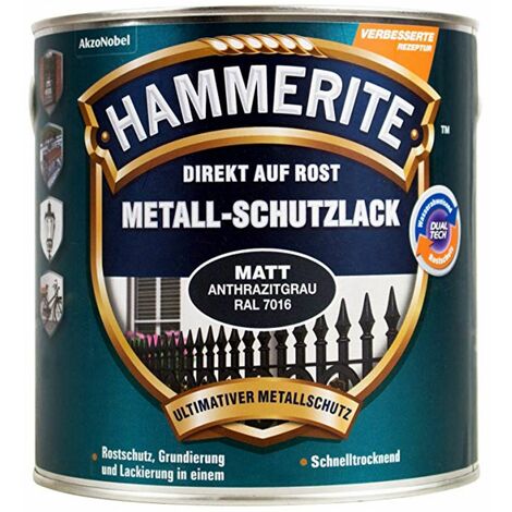 AKZO NOBEL 5272545 (Hammerite) Metall-Schutzlack Anthrazitgrau matt 250ml