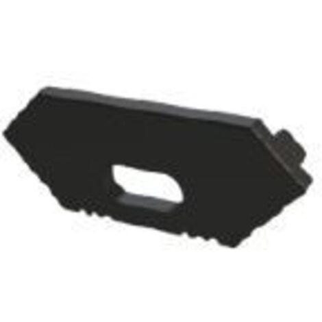 AL12-GLC1-AB-EC-O : embout noir percé. Embout GLC1 noir percé.