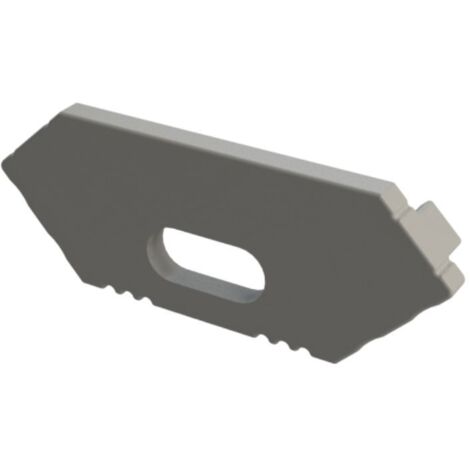 AL12-GLC1-AS-EC-O : Embout GLC1 gris avec trou