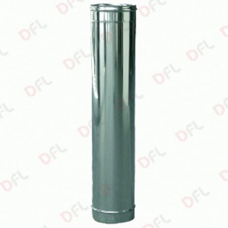 Ala tubo a doppia parete coibentato in acciaio inox 100 cm   150 - 200 mm