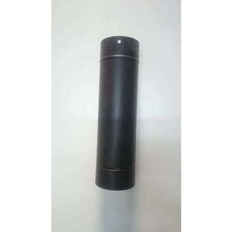 ALA TUBO AETERNUM PER STUFA 2MM NERO OPACO D.12 CM.50