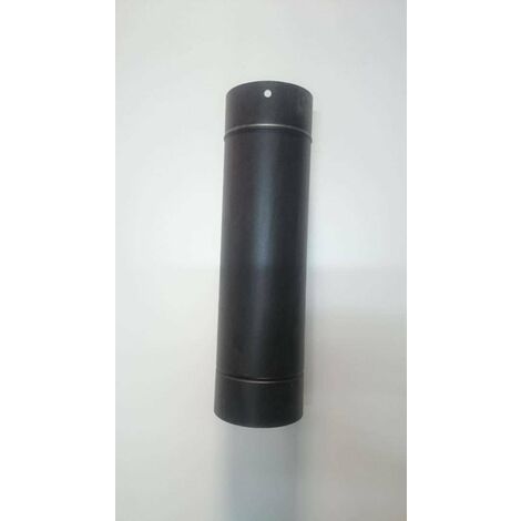 ALA TUBO AETERNUM PER STUFA 2MM NERO OPACO D.15 CM.100