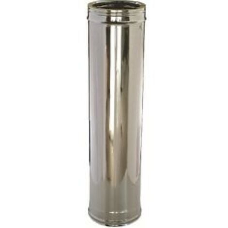 Ala tubo per stufe in acciaio inox 50 cm 0,5 mt   8 cm 80 mm canna fumaria