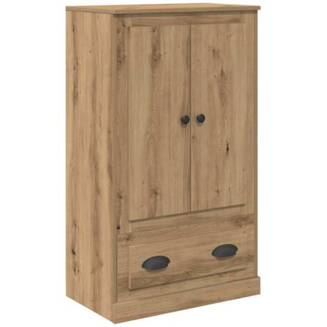 Alacena con cajón Roble artesanal 60 x 35,5 x 103,5 cm vidaXL