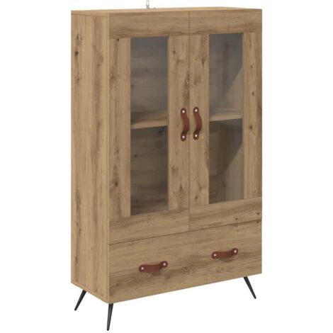 Alacena con cajón Roble artesanal 69,5 x 31 x 115 cm vidaXL
