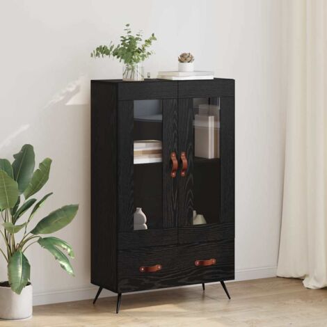 Alacena con cajón Roble Negro 69,5 x 31 x 115 cm