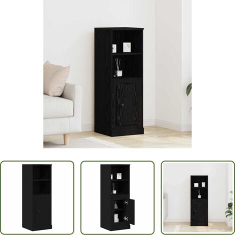Alacena de madera -  Buffet Roble Negro 36 x 35.5 x 103.5 cm Madera contrachapada