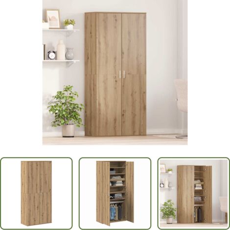 Alacena de madera contrachapada -  Highboard Roble artisan 80 x 39 x 178 cm Madera contrachapada