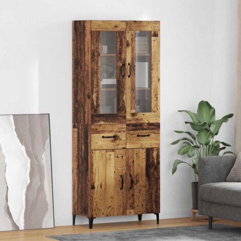 Alacena Madera Vieja 69,5 x 34 x 180 cm Madera contrachapada vidaXL