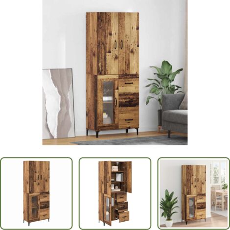 Alacena moderna -  Alacena Madera Vieja 69,5 x 34 x 180 cm Madera contrachapada