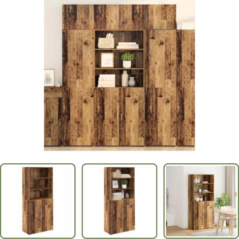 Alacena moderna -  Alacena Madera Vieja 80 x 42,5 x 185 cm Madera contrachapada