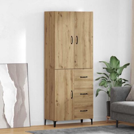 Alacena Roble artesanal 69,5 x 34 x 180 cm Madera contrachapada