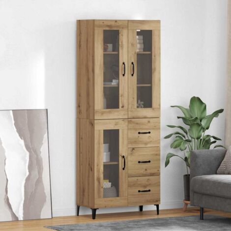 Alacena Roble artesanal 69,5 x 34 x 180 cm Madera contrachapada