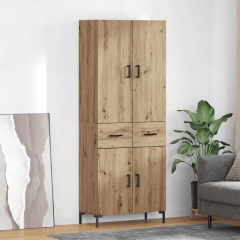 Alacena Roble artesanal 69,5 x 34 x 180 cm Madera contrachapada
