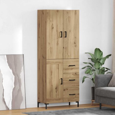 Alacena Roble artesanal 69,5 x 34 x 180 cm Madera contrachapada