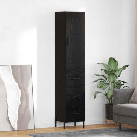 Alacena Roble Negro 34,5 x 34 x 180 cm Madera contrachapada