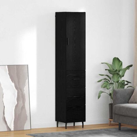 Alacena Roble Negro 34,5 x 34 x 180 cm Madera contrachapada