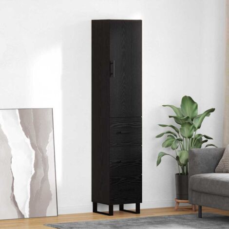 Alacena Roble Negro 34,5 x 34 x 180 cm Madera contrachapada