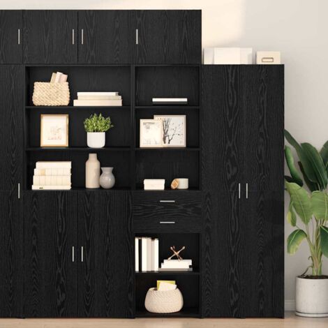 Alacena Roble Negro 50 x 42,5 x 225 cm Madera contrachapada